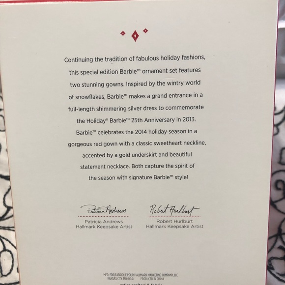 Hallmark Keepsake Barbie Celebration Set Ornament - Picture 2 of 3